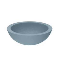Native Trails Morro 17" Round Vessel NativeStone Concrete Bathroom Sink, Ocean, NSL1705-O