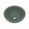Native Trails Morro 17" Round Vessel NativeStone Concrete Bathroom Sink, Forest, NSL1705-F