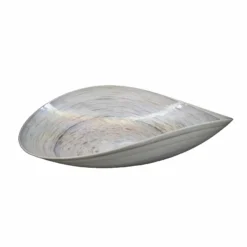 Native Trails Murano 20" Asymmetrical Rounded Curve-Shaped Glass Vessel Bathroom Sink, Beachcomber, MG2017-BR