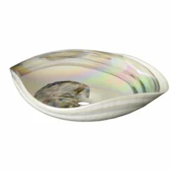 Native Trails Murano 15" Rounded-Square Glass Vessel Bathroom Sink, Abalone, MG1515-AE