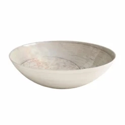 Native Trails Murano 16" Round Glass Vessel Bathroom Sink, Beachcomber, MG1717-BR