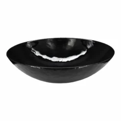 Native Trails Murano 16" Round Glass Vessel Bathroom Sink, Abyss, MG1717-AS