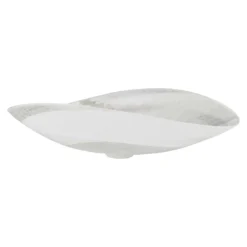 Native Trails Murano 20" x 17" Asymmetrical Rounded Curve-Shaped Vessel Glass Bathroom Sink, Seaspray, MG2017-SY