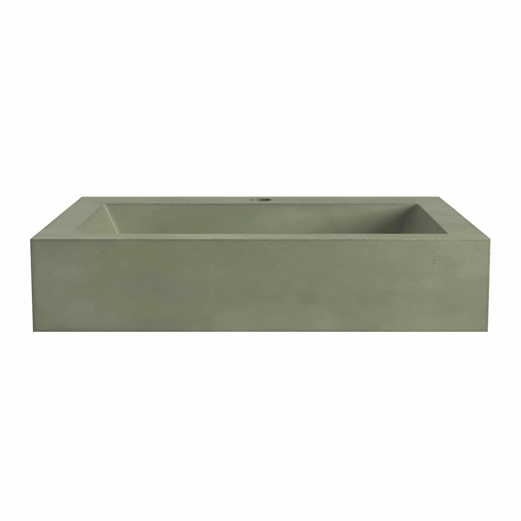 Native Trails Natoma 24" x 19" Rectangle Wall Mount NativeStone Concrete ADA Bathroom Sink, Ocean, NSL2405-O
