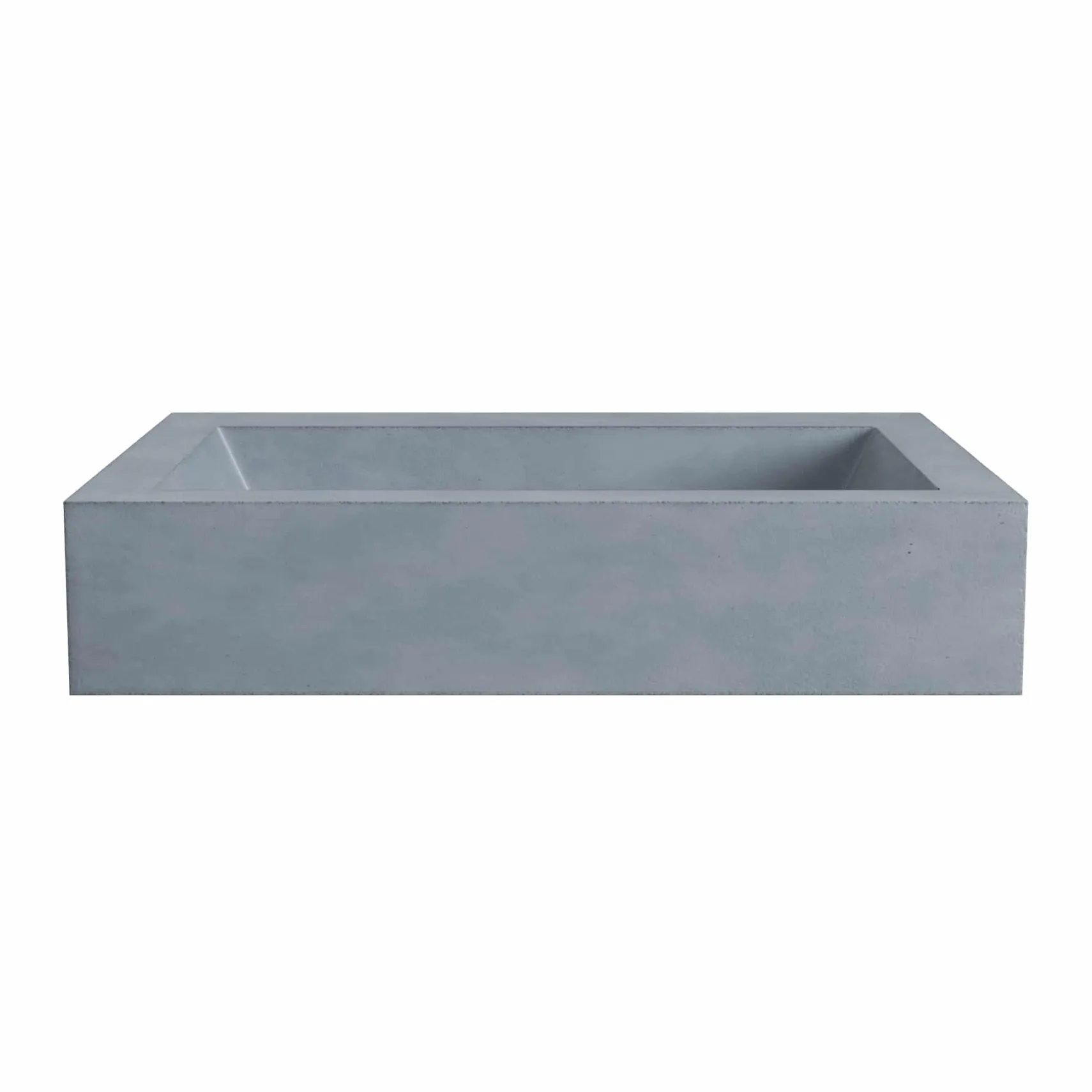 Native Trails Natoma 24" x 19" Rectangle Wall Mount NativeStone Concrete ADA Bathroom Sink, Ocean, NSL2405-OX