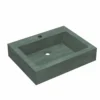 Native Trails Natoma 24" x 19" Rectangle Wall Mount NativeStone Concrete ADA Bathroom Sink, Earth, NSL2405-E