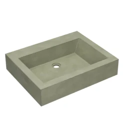 Native Trails Natoma 24" x 19" Rectangle Wall Mount NativeStone Concrete ADA Bathroom Sink, Sage, NSL2405-GX