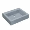 Native Trails Natoma 24" x 19" Rectangle Wall Mount NativeStone Concrete ADA Bathroom Sink, Forest, NSL2405-F