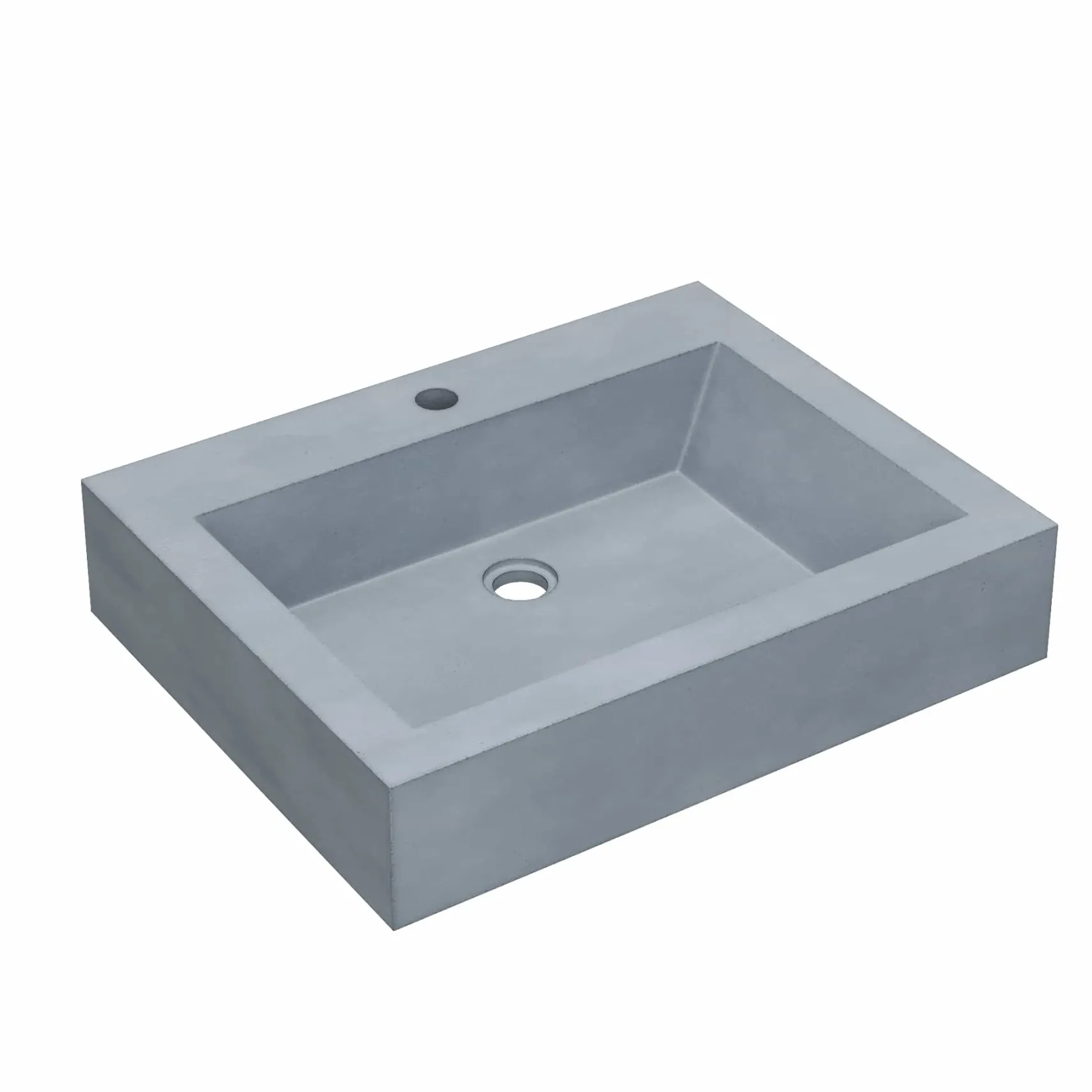 Native Trails Natoma 24" x 19" Rectangle Wall Mount NativeStone Concrete ADA Bathroom Sink, Forest, NSL2405-F