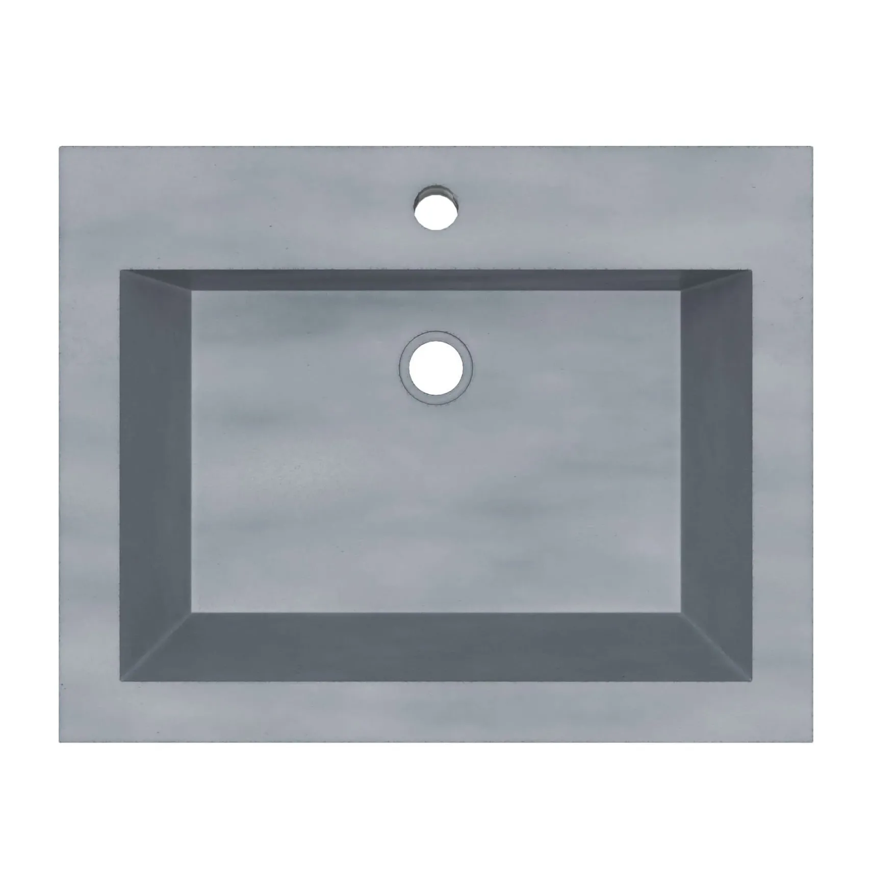 Native Trails Natoma 24" x 19" Rectangle Wall Mount NativeStone Concrete ADA Bathroom Sink, Forest, NSL2405-F