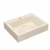 Native Trails Natoma 24" x 19" Rectangle Wall Mount NativeStone Concrete ADA Bathroom Sink, Pearl, NSL2405-P