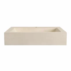 Native Trails Natoma 24" x 19" Rectangle Wall Mount NativeStone Concrete ADA Bathroom Sink, Pearl, NSL2405-P