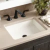 Native Trails Nipomo 20" Rectangle NativeStone Concrete Farmhouse Bathroom Sink, Pearl, NSL1915-P
