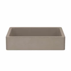 Native Trails Nipomo 20" Rectangle NativeStone Concrete Farmhouse Bathroom Sink, Earth, NSL1915-E