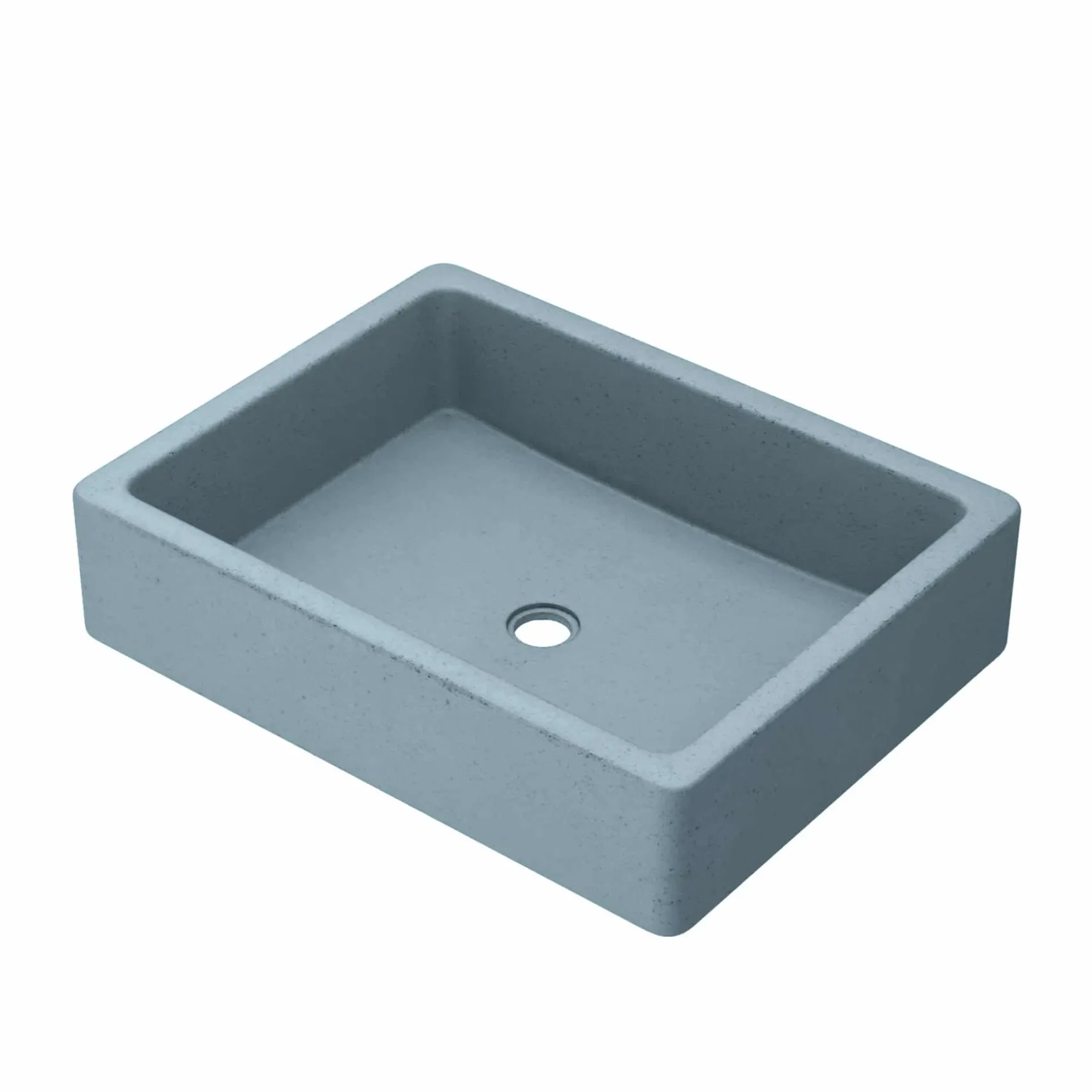 Native Trails Nipomo 19.5" x 15" Rectangle NativeStone Concrete ADA Farmhouse Bathroom Sink, Ocean, NSL1915-O