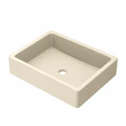 Native Trails Nipomo 19.5" x 15" Rectangle NativeStone Concrete ADA Farmhouse Bathroom Sink, Sand, NSL1915-D