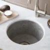 Native Trails Olivos 16" NativeStone Concrete Bar/Prep Sink, Ash, NSB1607-A