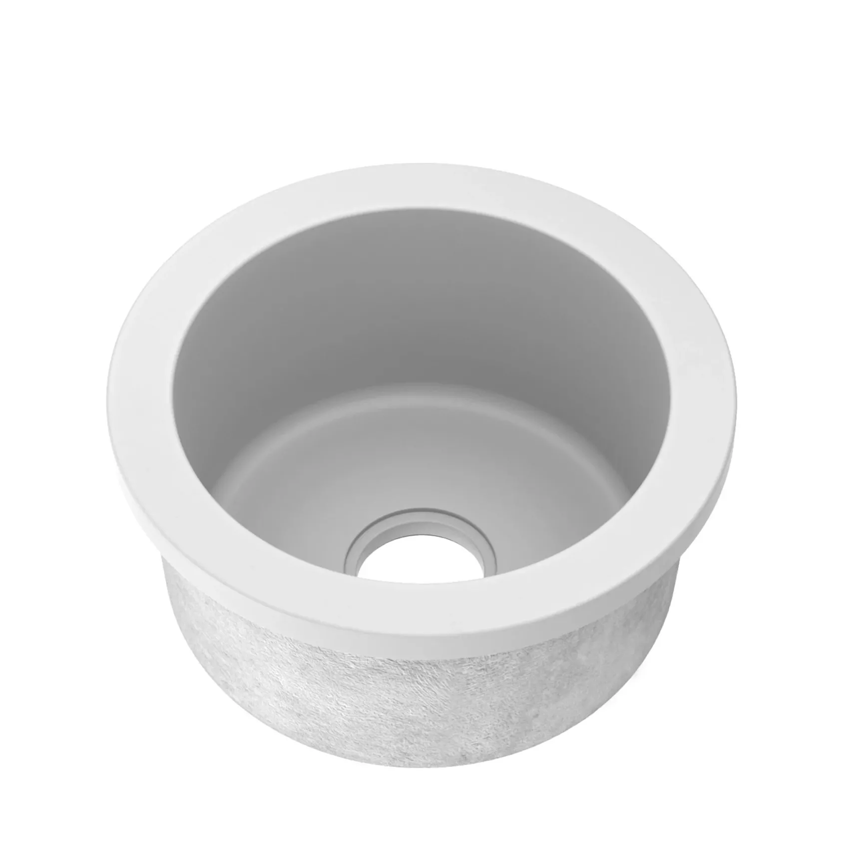 Native Trails Olivos 16" NativeStone Concrete Bar/Prep Sink, Pearl, NSB1607-P