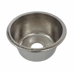 Native Trails Redondo Chico 15" Nickel Bar/Prep Sink, Polished Nickel, CPS860