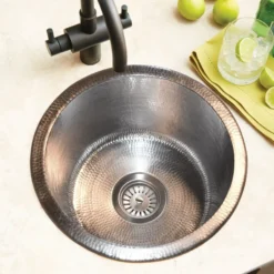 Native Trails Redondo Chico 15" Nickel Bar/Prep Sink, Brushed Nickel, CPS560