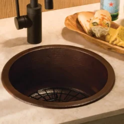 Native Trails Redondo Chico 15" Copper Bar/Prep Sink, Antique Copper, CPS260