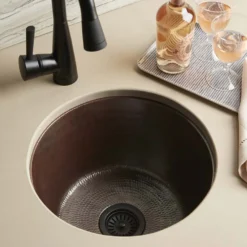 Native Trails Redondo Grande 18" Copper Bar/Prep Sink, Antique Copper, CPS251