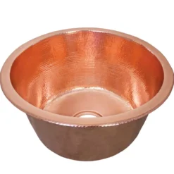 Native Trails Redondo Grande 18" Copper Bar/Prep Sink, Polished Copper, CPS451