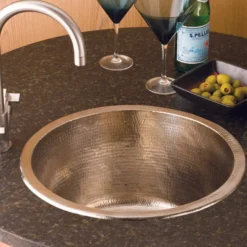 Native Trails Redondo Grande 18" Nickel Bar/Prep Sink, Brushed Nickel, CPS551