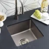 Native Trails Reveler 16" Square Fireclay Bar/Prep Sink, Platinum, PMB1515-P