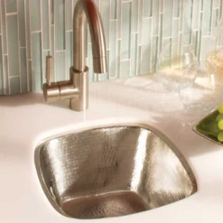 Native Trails Rincon 13" Nickel Bar/Prep Sink, Brushed Nickel, CPS547