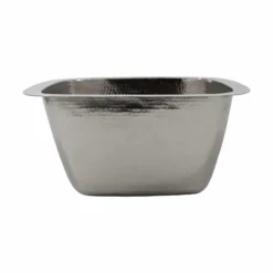 Native Trails Rincon 13" Square Nickel Bar/Prep Sink, Polished Nickel, CPS847