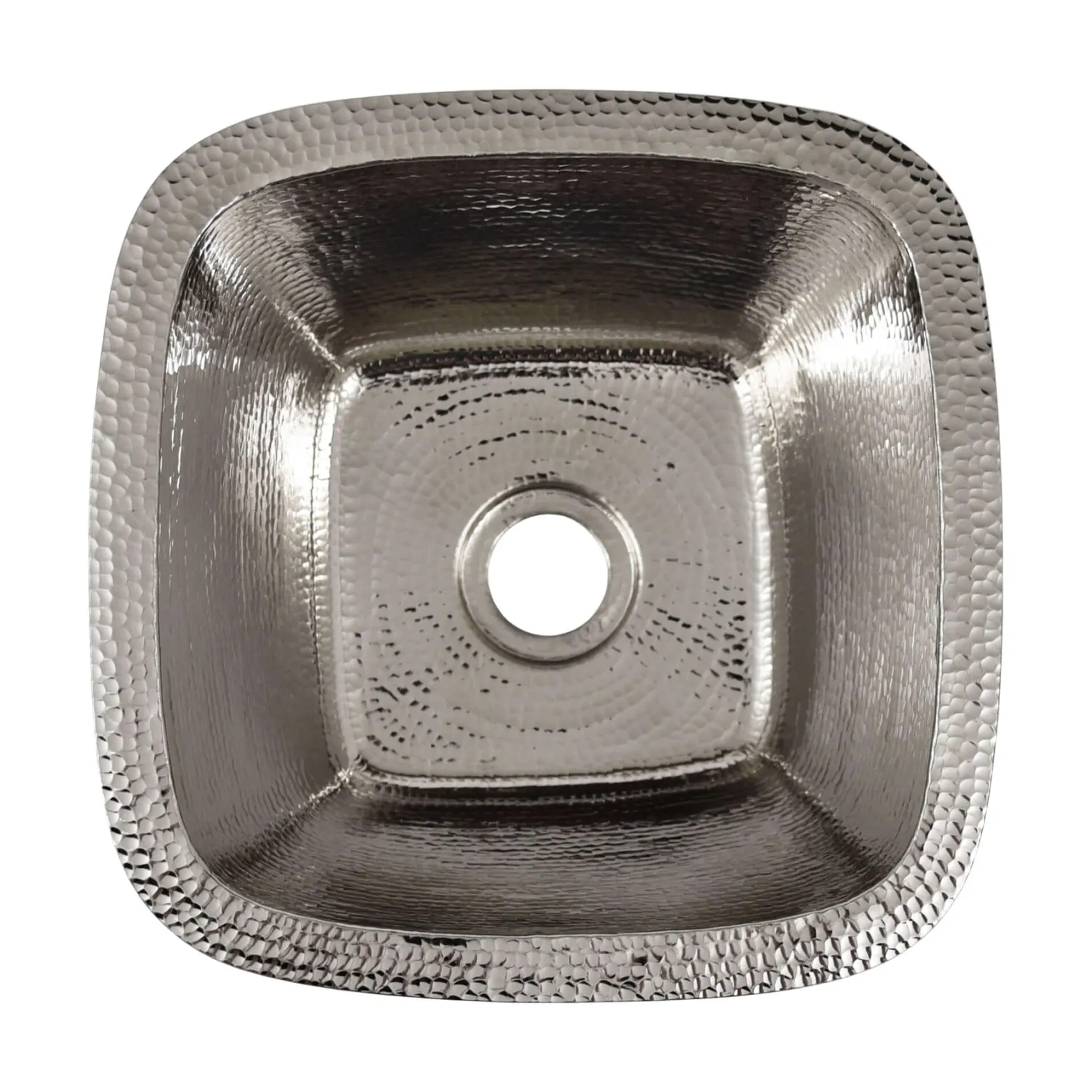Native Trails Rincon 13" Square Nickel Bar/Prep Sink, Polished Nickel, CPS847