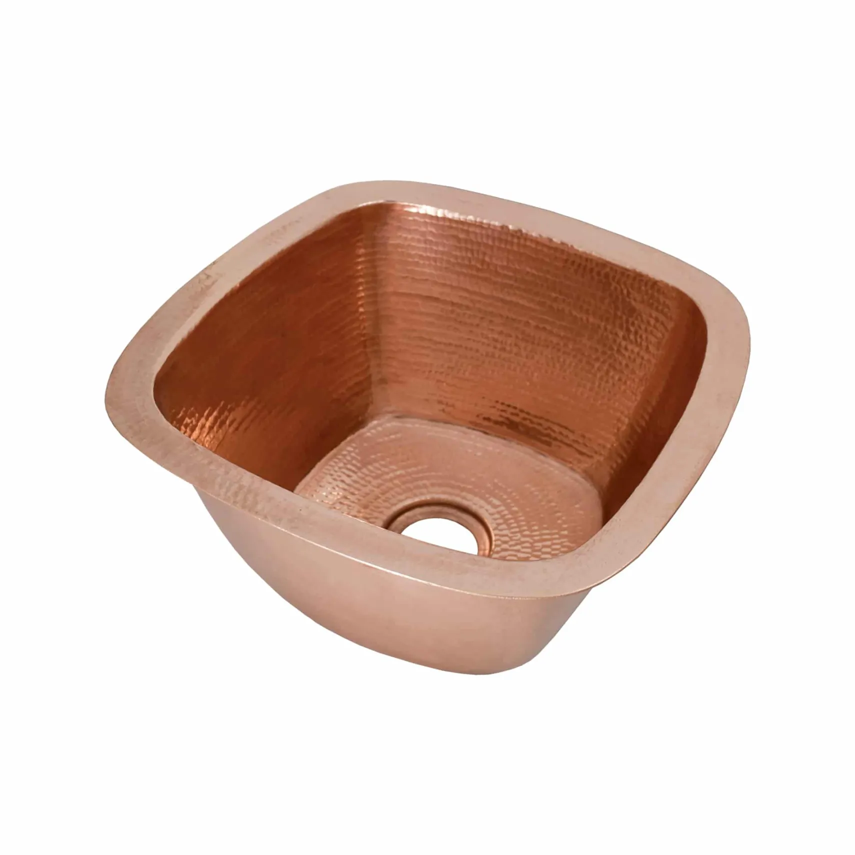 Native Trails Rincon 13" Square Copper Bar/Prep Sink, Polished Copper, 16 Gauge, CPS447