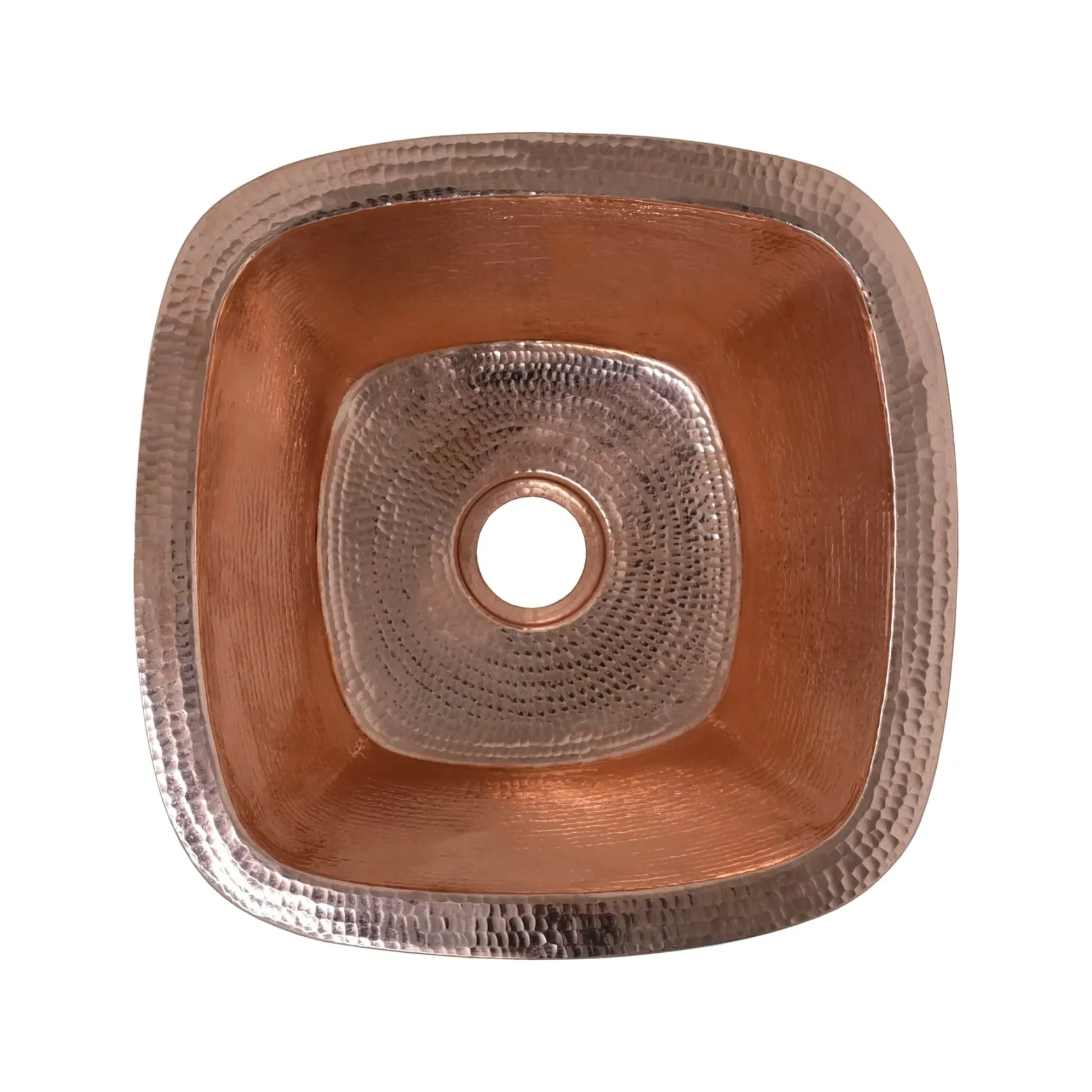 Native Trails Rincon 13" Square Copper Bar/Prep Sink, Polished Copper, 16 Gauge, CPS447