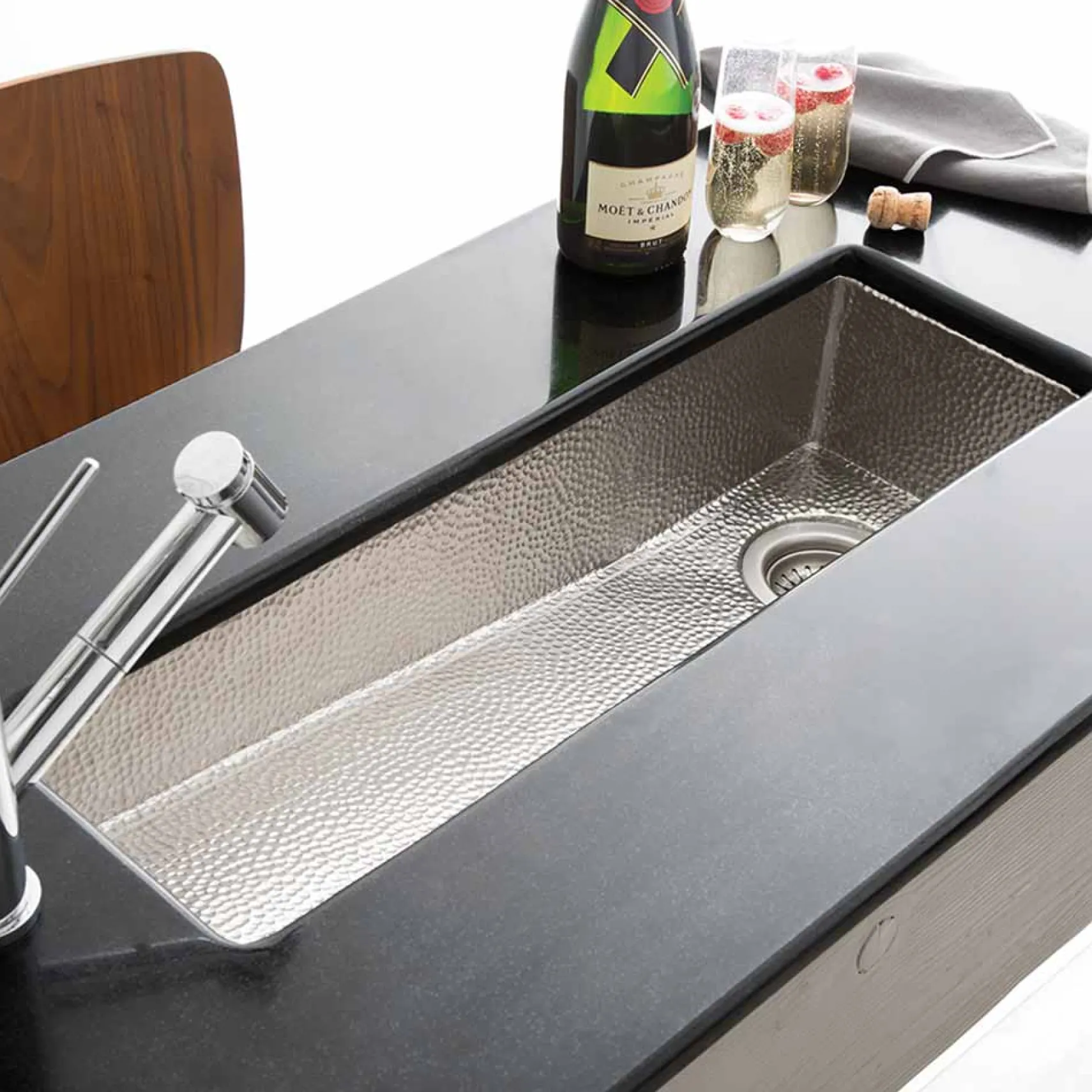 Native Trails Rio Chico 30" Nickel Bar/Prep Sink, Brushed Nickel, CPS510
