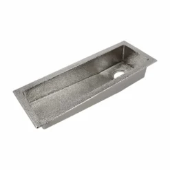 Native Trails Rio Chico 30" Rectangle Nickel Bar/Prep Sink, Polished Nickel, CPS810