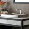 Native Trails Tatra 20" Rectangle Nickel Bathroom Sink, Brushed Nickel, CPS546