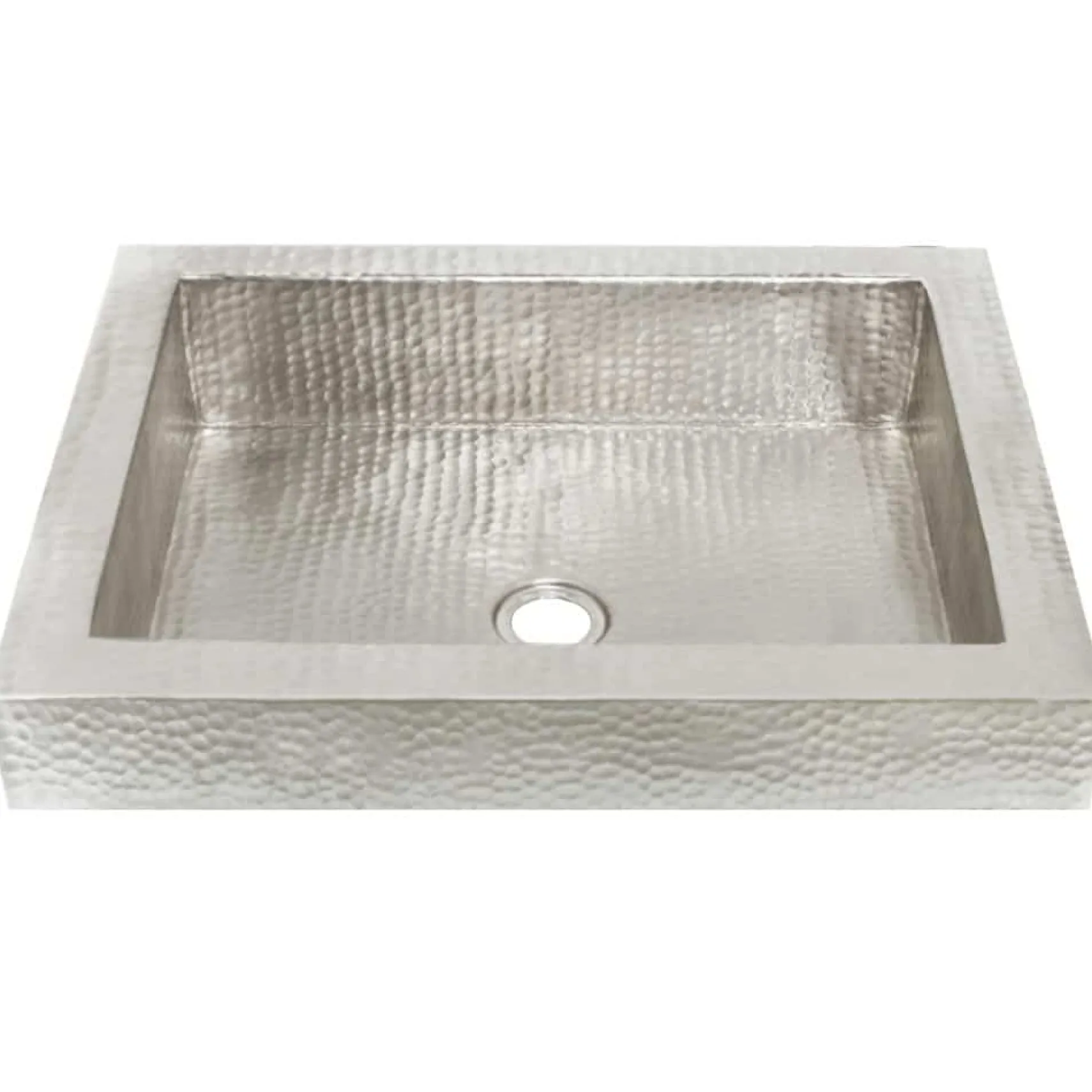 Native Trails Tatra 20" Rectangle Nickel Bathroom Sink, Brushed Nickel, CPS546
