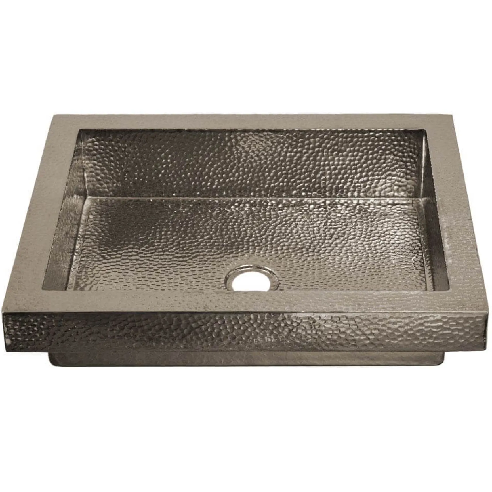 Native Trails Tatra 20" Rectangle Nickel Bathroom Sink, Polished Nickel, CPS846
