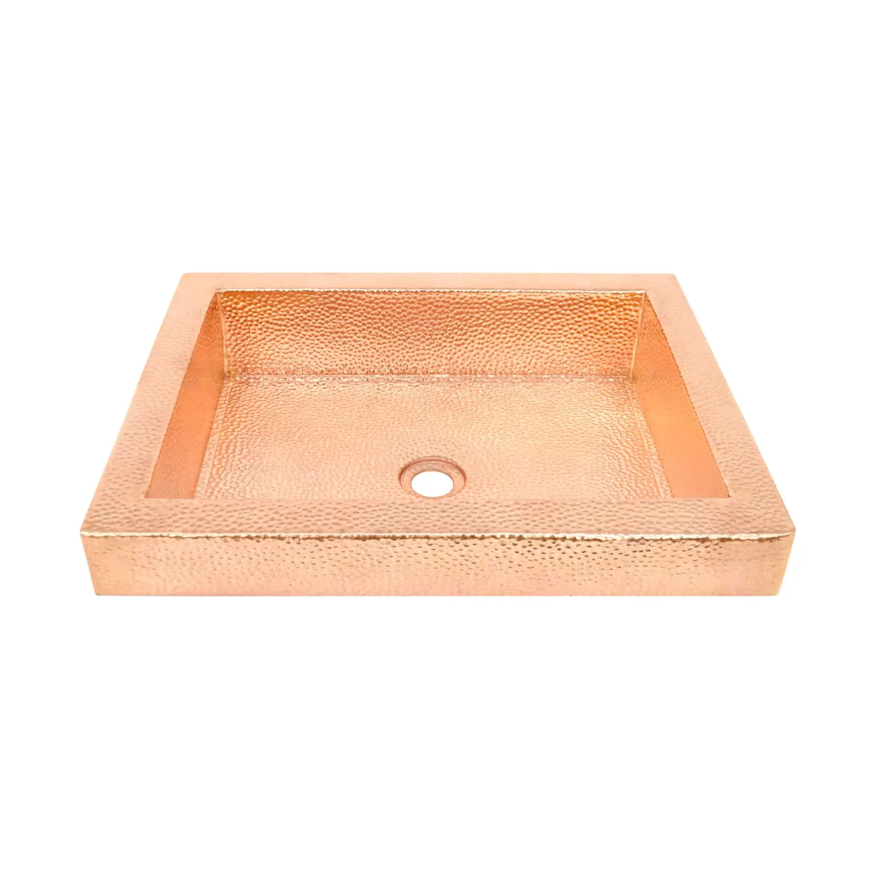 Native Trails Tatra 20" x 16" Rectangle Drop In Copper Bathroom Sink, Polished Copper, CPS446