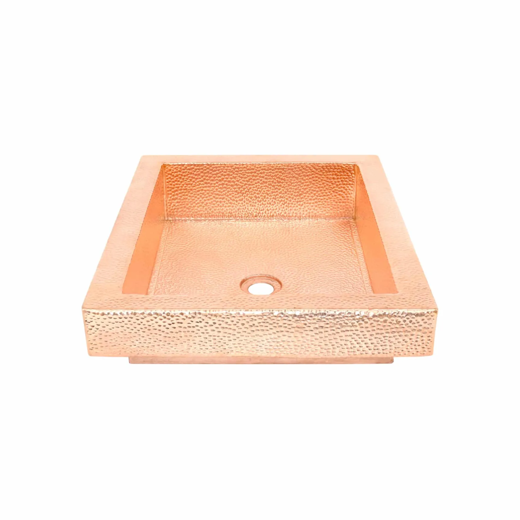 Native Trails Tatra 20" x 16" Rectangle Drop In Copper Bathroom Sink, Polished Copper, CPS446