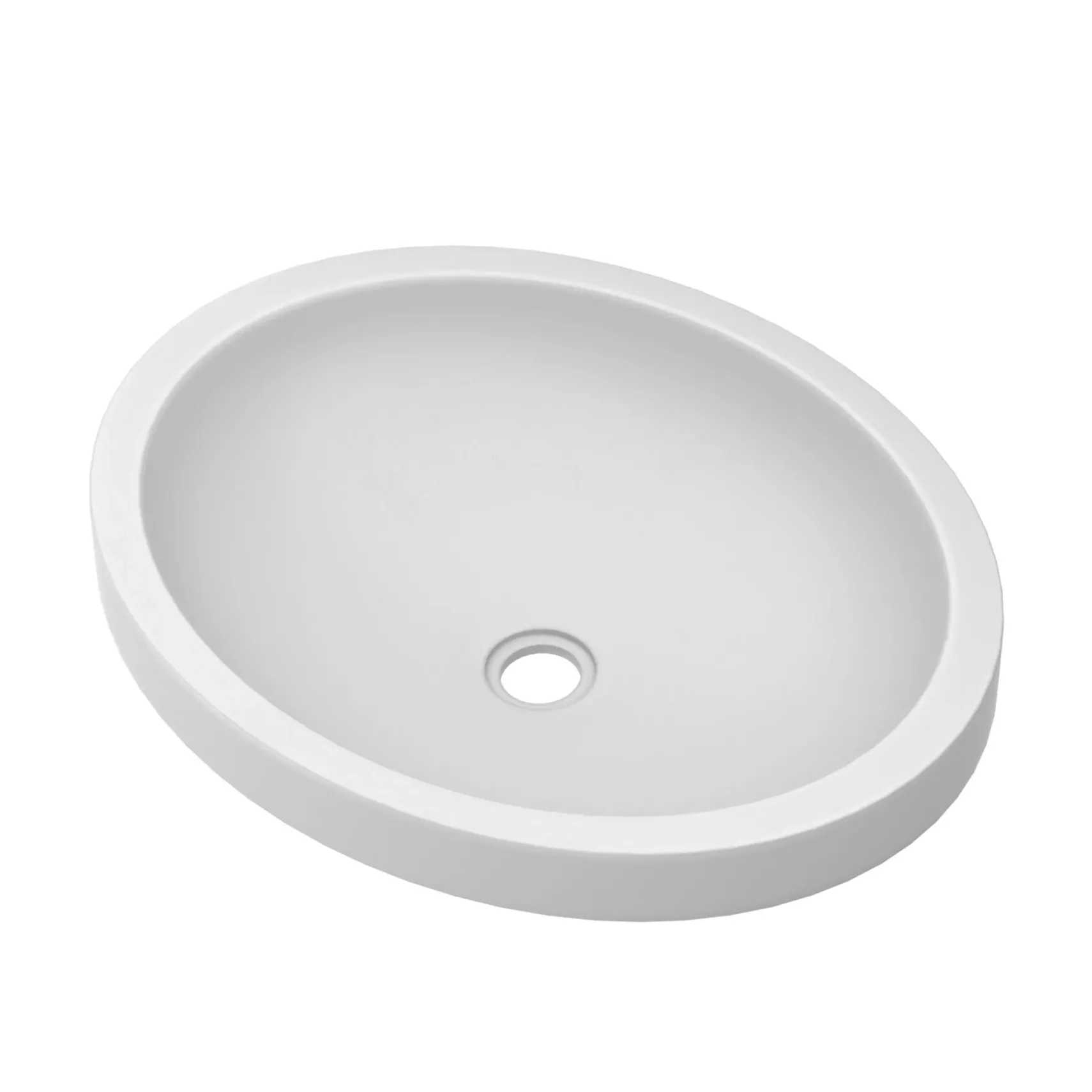 Native Trails Tolosa 19" Oval NativeStone Concrete Bathroom Sink, Pearl, NSL1916-P
