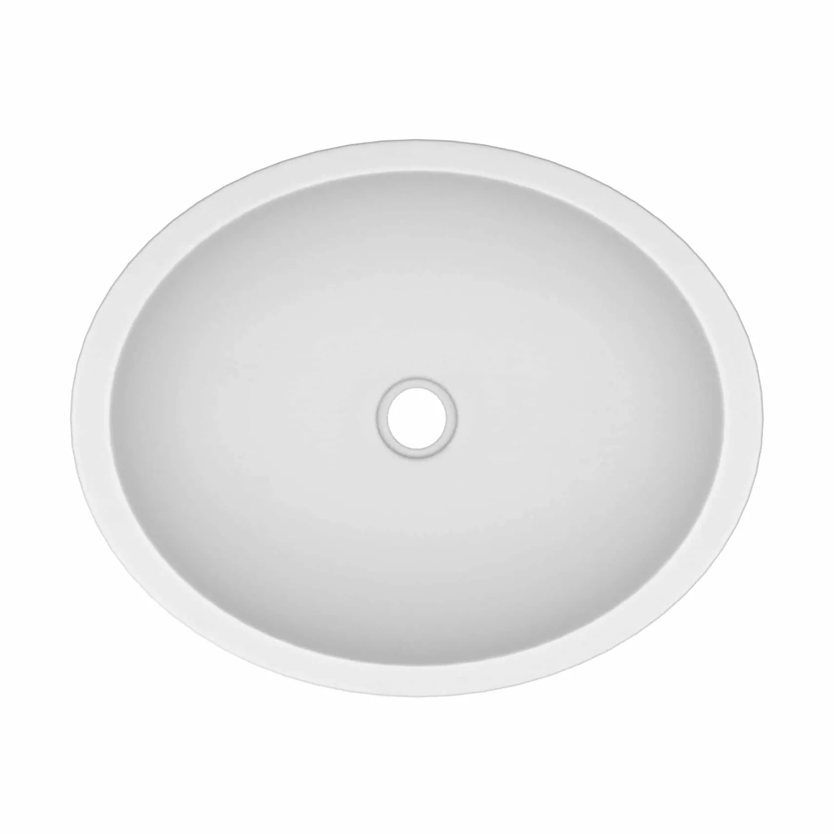 Native Trails Tolosa 19" Oval NativeStone Concrete Bathroom Sink, Pearl, NSL1916-P