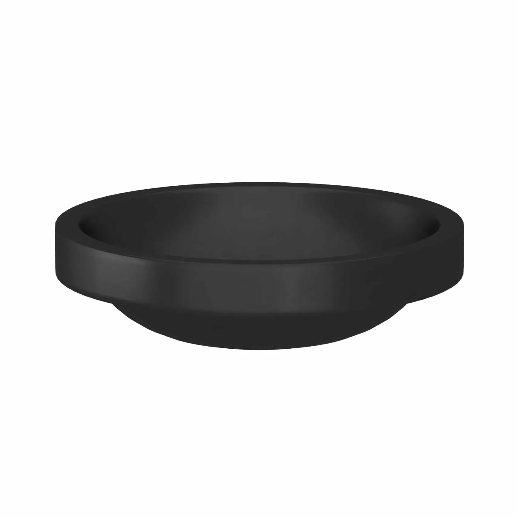 Native Trails Tolosa 19" x 16" Oval NativeStone Concrete ADA Bathroom Sink, Charcoal, NSL1916-C