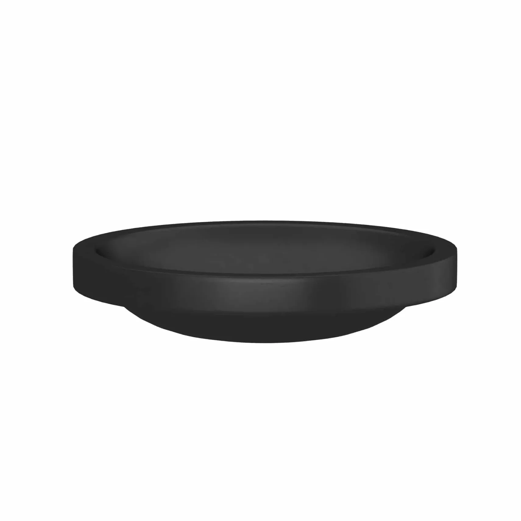 Native Trails Tolosa 19" x 16" Oval NativeStone Concrete ADA Bathroom Sink, Charcoal, NSL1916-C