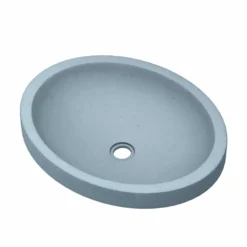 Native Trails Tolosa 19" x 16" Oval NativeStone Concrete ADA Bathroom Sink, Ocean, NSL1916-O