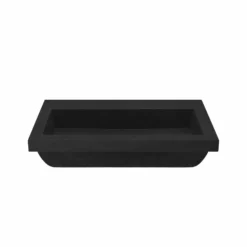 Native Trails Trough 3019 30" x 19" Rectangle Drop In NativeStone Concrete ADA Bathroom Sink, Charcoal, NSL3019-CX