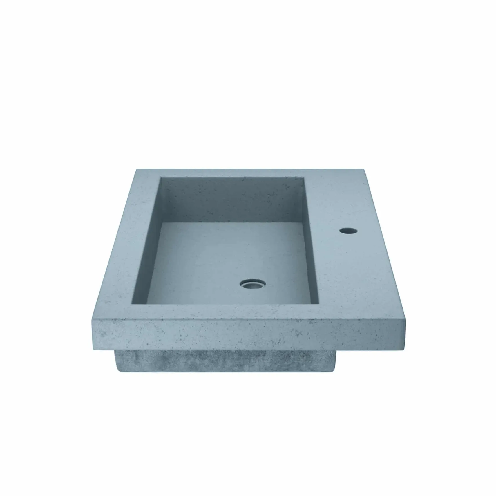 Native Trails Trough 3019 30" x 19" Drop In NativeStone Concrete ADA Bathroom Sink, Ocean, NSL3019-O