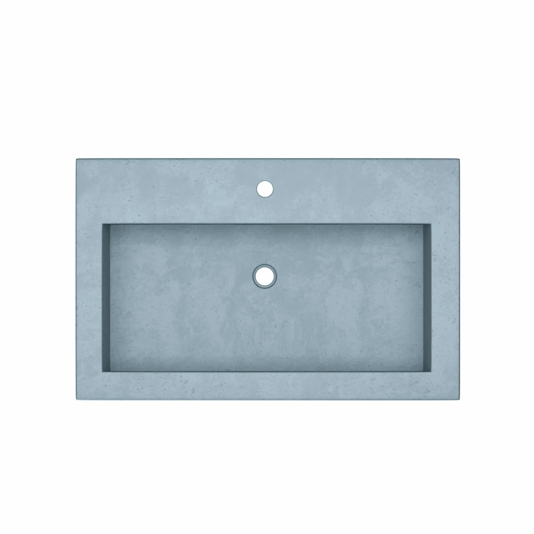 Native Trails Trough 3019 30" x 19" Drop In NativeStone Concrete ADA Bathroom Sink, Ocean, NSL3019-O
