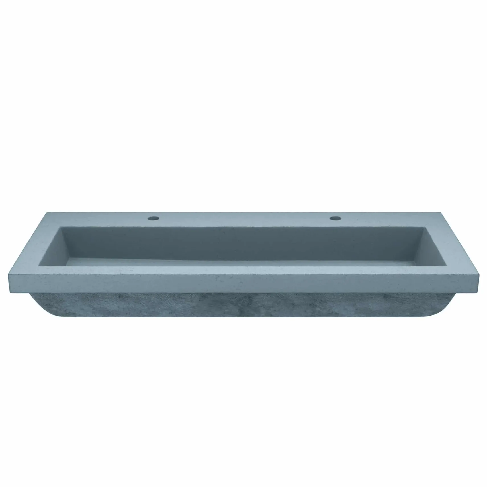 Native Trails Trough 4819 48" x 19" Drop In NativeStone Concrete ADA Bathroom Sink, Ocean, NSL4819-O